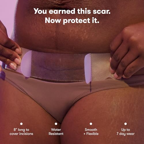 Frida Mom One Size C-Section Silicone Scar Treatment Patches — Reusable Recovery Strips