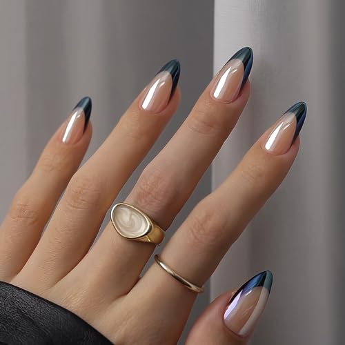 BTArtbox Press On Nails£¬Black Swan with Black French Set
