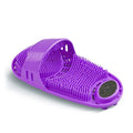 Silicone Shower Foot Scrubber Personal Foot Massage and Cleaning with Soft Silicone Bristles and Non-Slip Suction Cups, Foot Scrubbers for Use in Shower Men and Women (1PCS Purple)