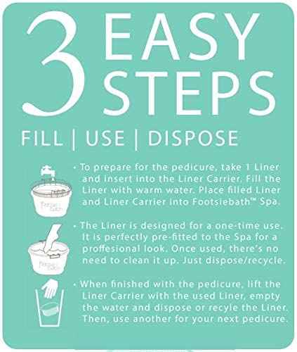 Footsie Foot Bath Liners, 10 Count