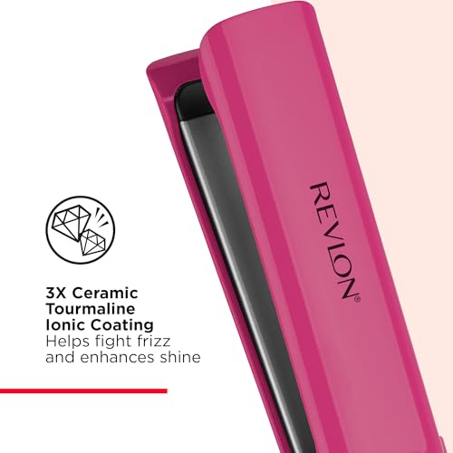 REVLON Smooth Brilliance Ceramic Extra Long Flat Iron, 1-1/2" inch