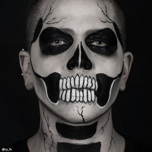 Mehron Tri-Color Skeleton Face Paint Palette | Halloween & SFX