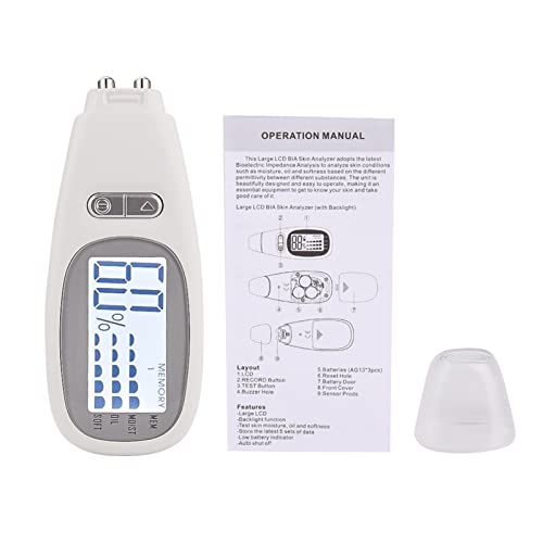 Digital Skin Moisture Analyzer with Backlit Display