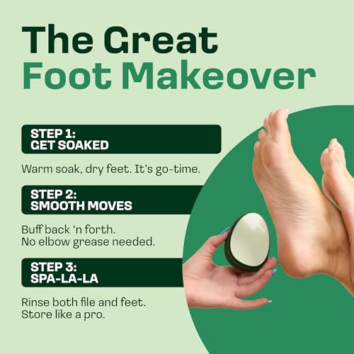 HAPPY SOLES Nano Glass Foot File & Callus Remover for Cracked Heels