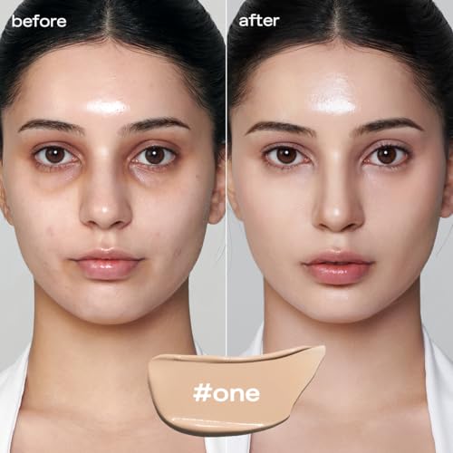 glow mini breathable blemish balm #one | medium-coverage bb cream & tinted moisturizer | skincare-like finish with green tea leaf water infusion | healthy radiant non-comedogenic | 0.2 fl oz