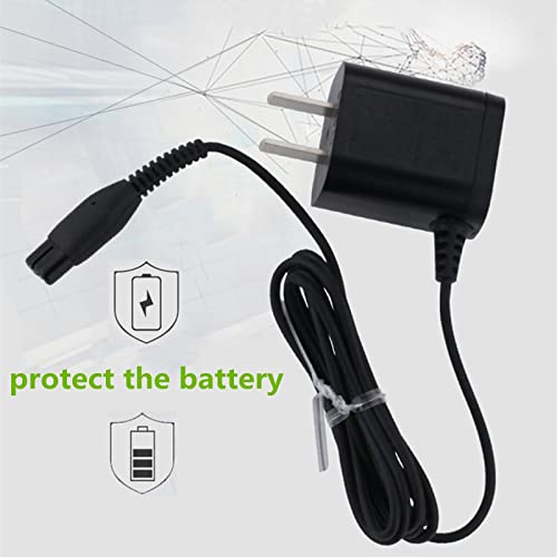 HQ8505 Shaver Charger Cable 15V AC Adapter Power-Supply Charging Cord Compatible with Philips Norelco S7000 S5000 S3000 Series, MG5750 MG7790 Electric Shaver Razor Beard Trimmer-3.3FT