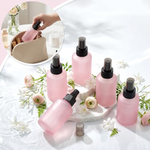 Segbeauty 4.2oz Frosted Glass Perfume Spray Bottles (5-Pack)