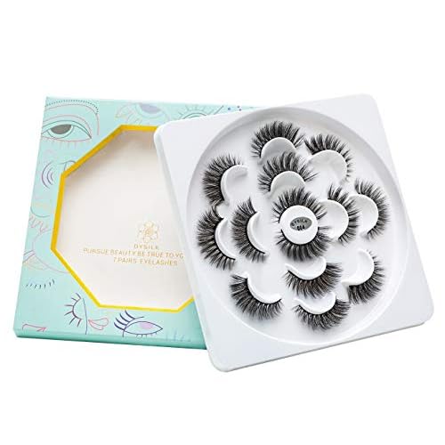 DYSILK Eyelashes Mink Lashes - 5/7 Pairs Fake Lashes Pack