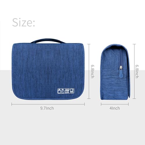 Lcsmaokin Large Capacity Waterproof Toiletry Bag with Hook
