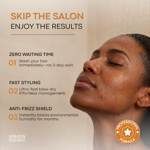 Keratin Hair Straightening Treatment for All Hair Types - 4oz Gold Label