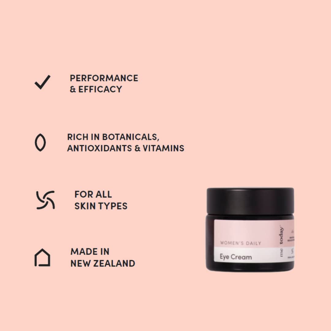 me today - Women's Daily Eye Cream, 20ml, Nourish and Hydrate with Vitamin B3 and B5, Ginseng and Cranberry, Natural Ingredients, Vegan