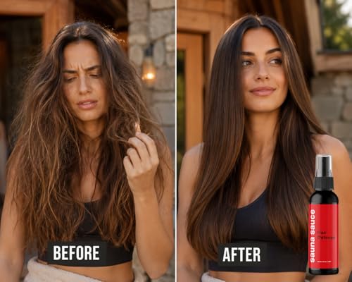 Anti-Frizz Sauna Hair Spray – Humidity Shield & Detangler