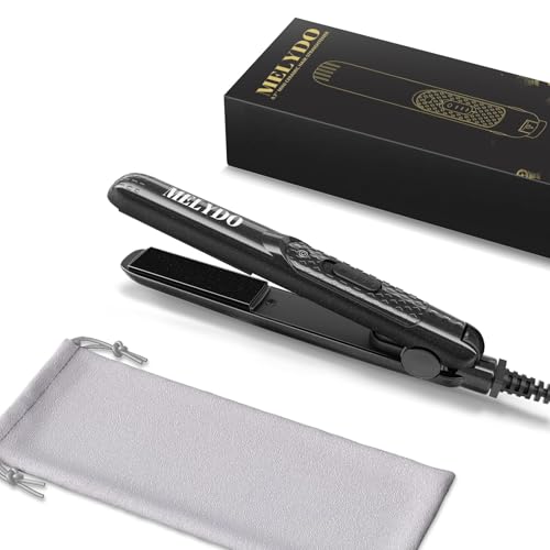 Mini Flat Iron Ceramic Tourmaline Hair Straightener Travel