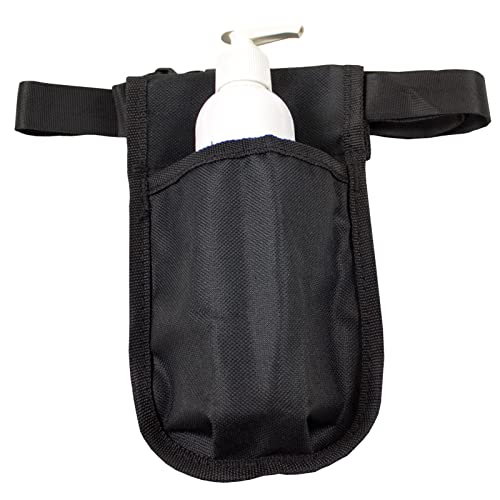 10 Pack Black Body Linen Rapport Single Massage Bottle Holster - The Essential Accessory for Massage Therapy Practitioners - Comfortable and Durable Lotion or Oil Bottle Holster