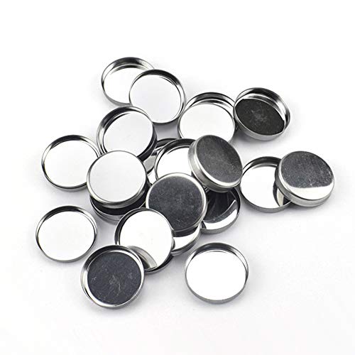 30 Pack Empty Round Metal Eyeshadow Pans 26mm Magnetic Palette