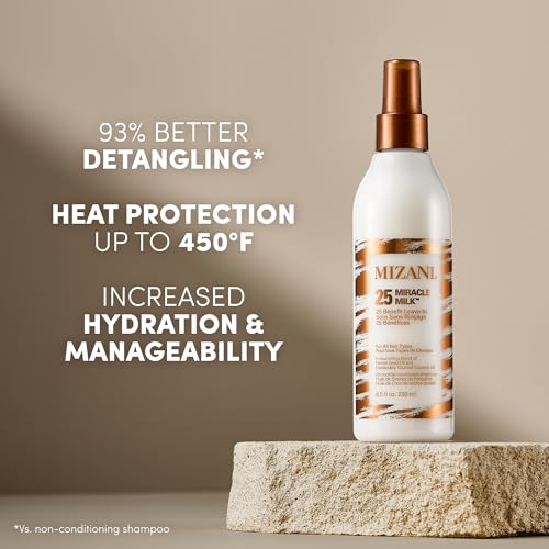 Mizani 25 Benefit Miracle Milk Leave-In Conditioner for Curly Hair