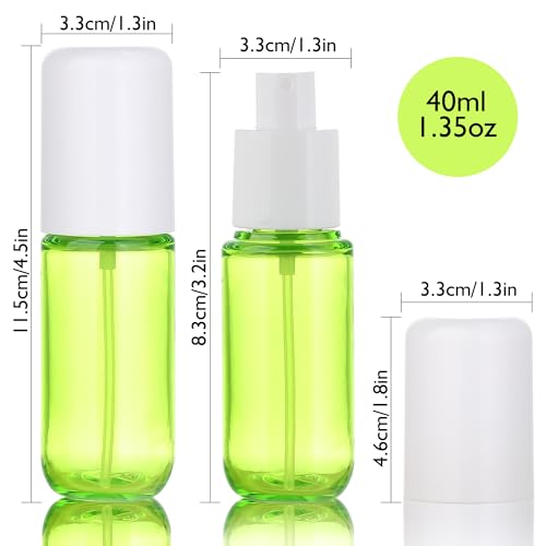 KREMORV 4-Pack Mini Spray Bottles 1.35oz for Travel & Toiletries