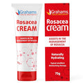 Grahams Natural Rosacea Treatment for Face Redness Moisturizer - Clinically Proven Anti Redness Face Cream to Soothe & Reduce Flare Ups - Natural, Hypoallergenic, Steroid-Free (2.64 fl oz)