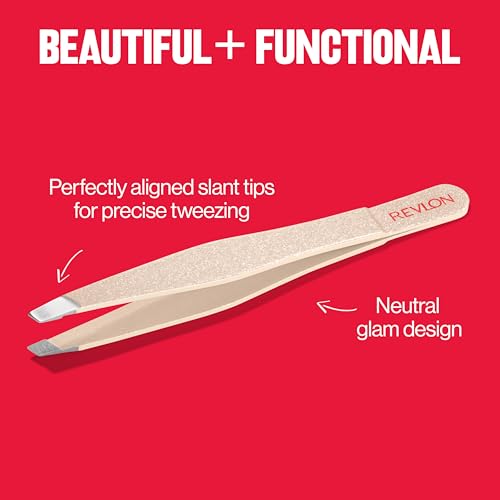 Revlon Designer Series Slant Tweezer - Precision Stainless Steel