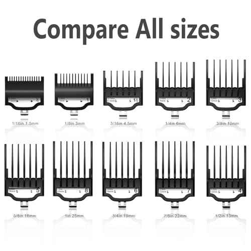 Compatible with Wahl Clipper Guards Set 10 Pack