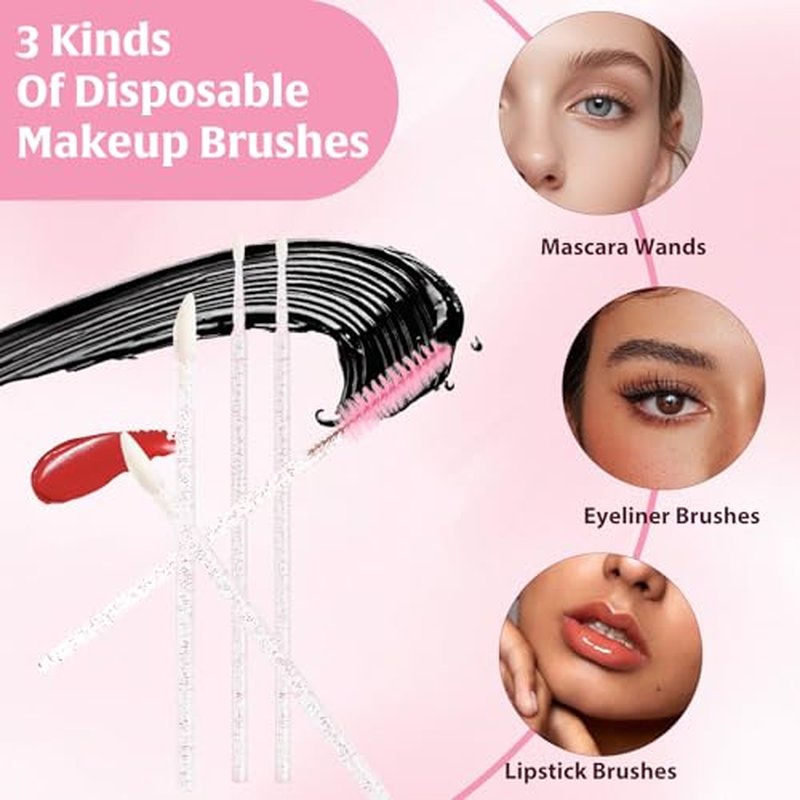 206pcs Disposable Makeup Applicators Kit with Organizer Box