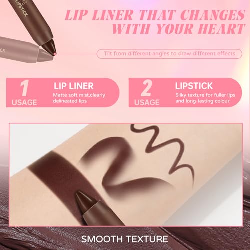 HOSAILY Nourishing Lip Oil & Liner Set - Glossy Ombre Lip Combo