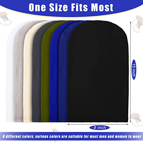8-Pack Dreadlock Caps for Men, Spandex Loc Wraps