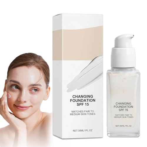 Color Changing Foundation for Mature Skin - Hydrating Liquid Formula