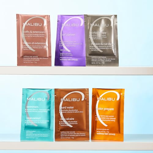 Malibu C Swimmers Wellness Remedy - Chlorine Hair Treatment (3 Packets)