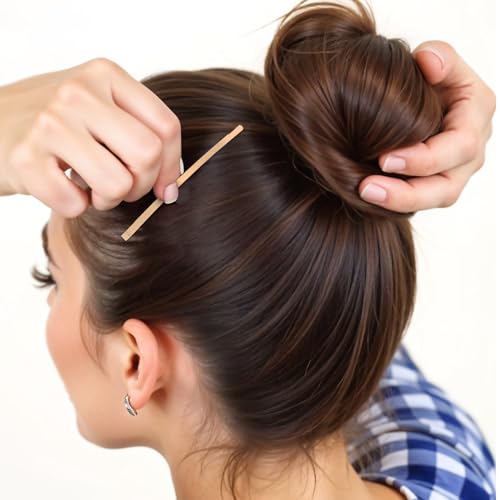 Gold Jumbo Bobby Pins for Thick & Long Hair - Reusable Non-Slip Hair Clips, 3.34 Inch, 50 Pack