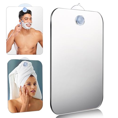 Shower Shaving Mirror Shatterproof Acrylic 6.7x5.1in