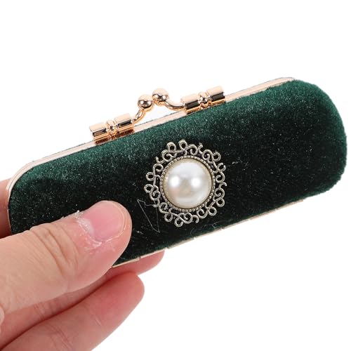 Vintage Lipstick Case with Mirror | Compact Lip Balm Holder