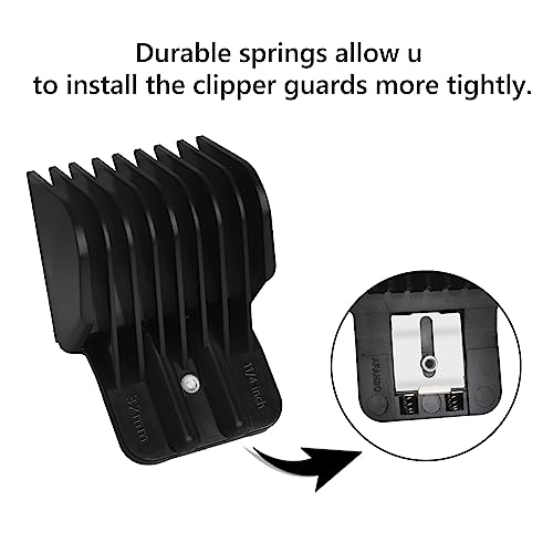 8-Pack Universal Clipper Guards Set for Wahl Andis BaByliss