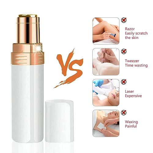 Facial Hair Removal for Women, Upper Lip Face Shaver Electric Facial Hair Remover Device for Women Ladies Hair Remover for Face Hair Fuzz Chin Mustaches