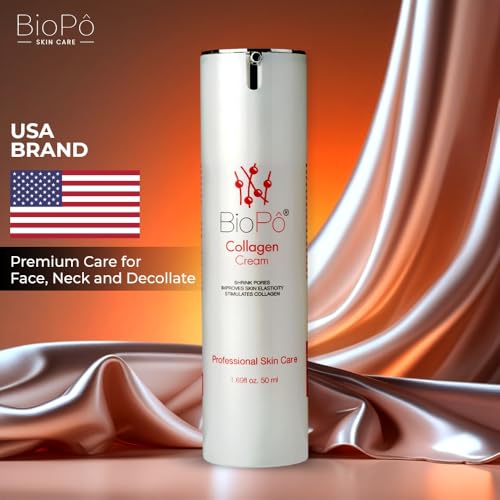Collagen Firming Cream, Shrinks Pores, Enhances Skin Elasticity, Stimulates Collagen Regeneration ? Anti-Aging, Firming & Tightening Day & Night Moisturizer, 50 ml | Made in USA