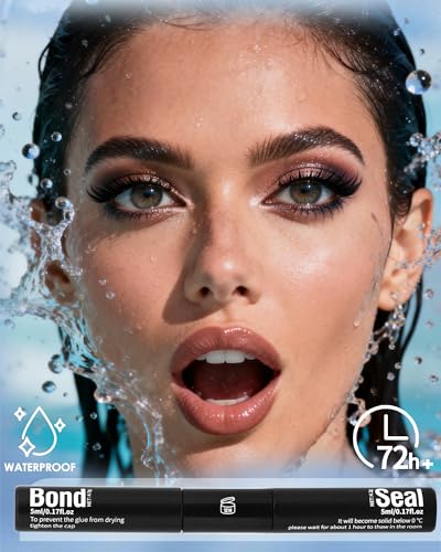 ZANLUFLY Waterproof Lash Cluster Glue – 72H Hold, Latex-Free