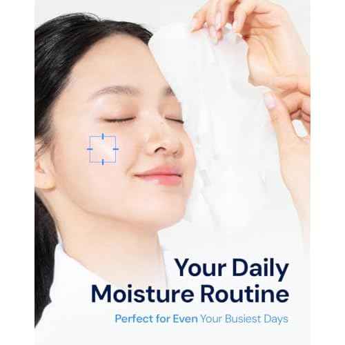 Vita Genic Jelly Face Hydrating Mask 10EA ? Firming Sheet Mask for Sensitive Skin, Korean Glass Skin Care with Mineral Water, Vitamin C & Niacinamide, Fragrance-Free