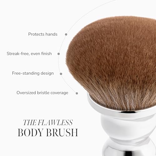 Loving Tan Flawless Body Tan Application Brush - Self Tanning, Streak Free, Premium Bristles, Oversized for Even and Easy Coverage, Free-standing, Vegan and Cruelty Free