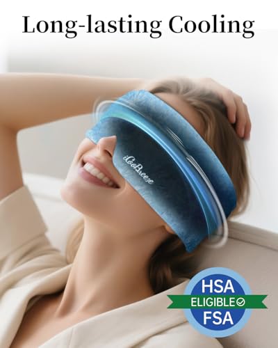 Cooling Gel Eye Mask for Puffy Eyes, Migraines & Headaches