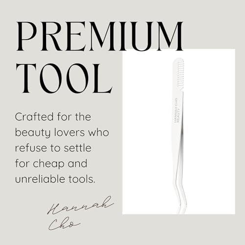 Ultimate Lash Applicator Tool with Built-in Lash Comb - Premium Coated Stainless Steel - Hannah Cho Beauty
