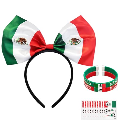 Soccer Fan Accessories Kit - Headband, Wristbands & Tattoos