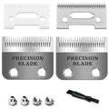 Precision Clipper Replacement Blade, Compatible with Wahl Clippers 2 Holes Adjustable Hair Home Trimmer Parts Blades, Pack of 2