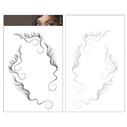 Hair Edge Tattoo Stickers - Waterproof Hairline Stickers (5 Sheets)