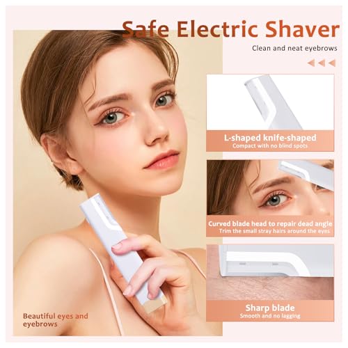 Rechargeable Sonic Dermaplane Razor for Women – LED Dermaplaning Tool