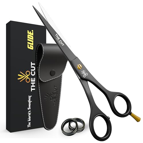 6.5" Matte Black Hair Scissors – Professional Stainless Steel Shears