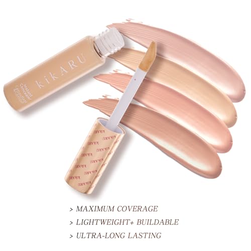 kikARU Liquid Concealer - Full Coverage, Dark Circles & Blemish Concealer