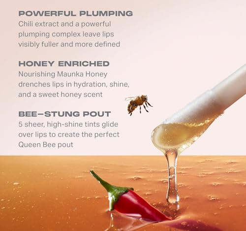 Morphe Hot Honeys Volumizing Lip Oil - Manuka Honey & Chili Plumper