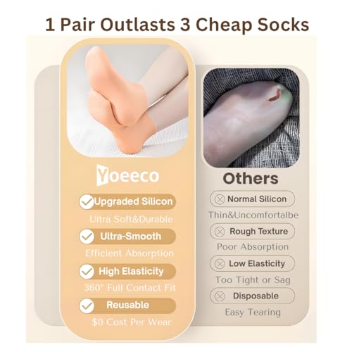 Silicone Moisturizing Socks for Cracked Heels & Dry Feet