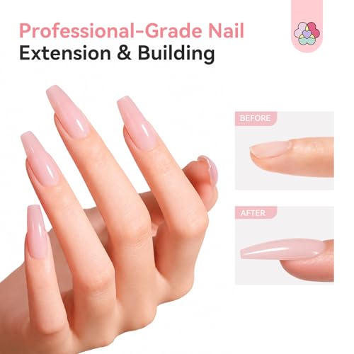 SAVILAND Builder Gel for Nails - 3.5 oz Light Pink