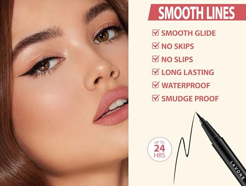 LAVONE Waterproof Eyebrow Pen Kit with Pomade & Brush
